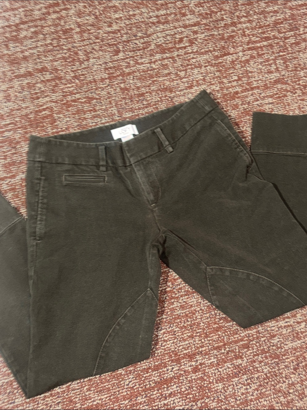 Loft petites trousers equestrian preppy fox hunt Marisa pant casual English 4p
